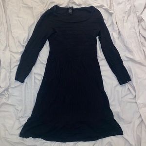 Black INC International Concepts Ribbed Dress